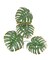 17 Inch Green Metal Palm Leaf Sculpture Wall Hanging Art Tropical Tree Decor